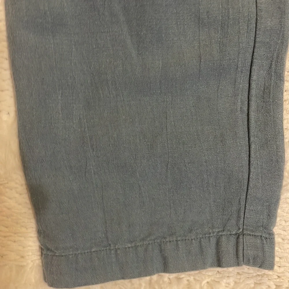Calvin Klein linen pants green 10 Petite - Picture 7 of 16